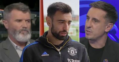 Bruno Fernandes hits back after "disrespectful" accusations from Roy Keane and Gary Neville