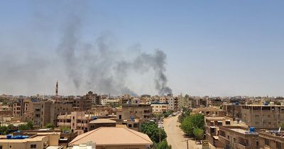Brits in Sudan told to stay indoors after gunfire and explosions rock capital