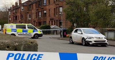 Scots cops cordon off Glasgow street following 'wilful' car fire