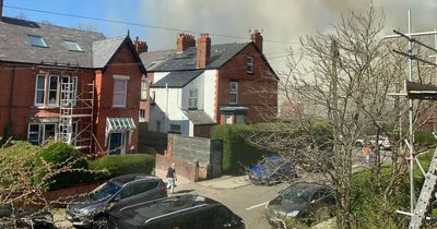 Fire rips through Liverpool homes with 'lorry crashing' sound as roof collapses