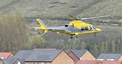 Air ambulance spotted flying above Nottinghamshire district