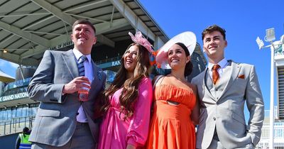 Grand National racegoers dare to go bold with one colour dominating Aintree on Saturday