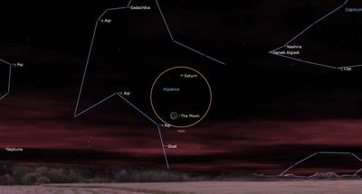 Watch the moon and Saturn have a close encounter in the sky tonight