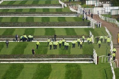 Protestors cause delay to start of the 175th Grand National at Aintree