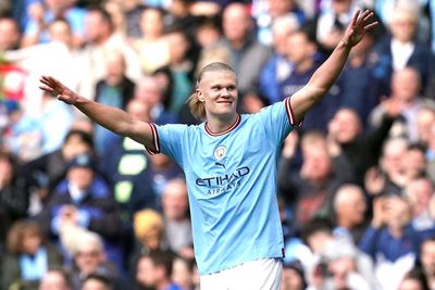 Erling Haaland equals another record as Man City narrow gap to leaders Arsenal