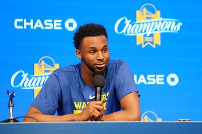 Watch: Andrew Wiggins working out at Warriors practice before start of playoffs