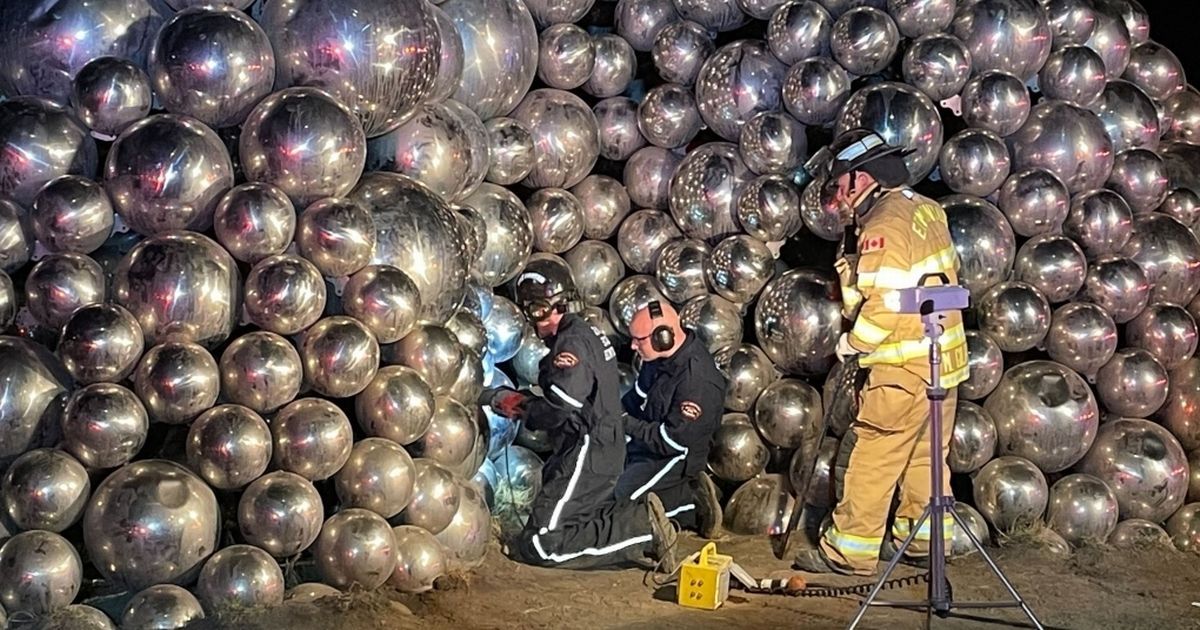 Man, 26, has to be rescued after getting trapped…