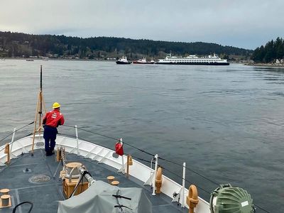 Ferry runs aground near Seattle; no injuries reported