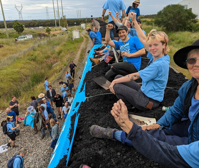 Scores arrested as climate activists halt Newcastle coal train