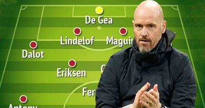 Man Utd predicted line-up vs Nottingham Forest as Erik ten Hag forced into five changes