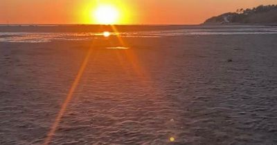 Hidden gem Wirral beach that offers magnificent views of the sunset