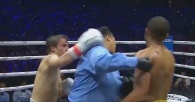 YouTube star punches female referee while being stopped in boxing debut