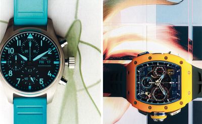 Striking watches look on the bright side this season with an injection of colour