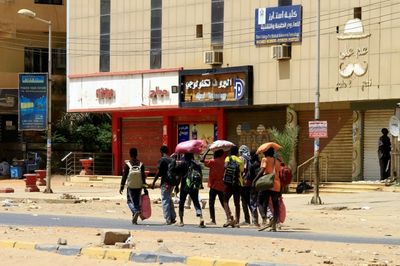 Terrified Sudanese seek shelter as rival forces fight