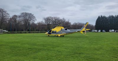 Air ambulance spotted 'hovering' above Nottingham sports complex