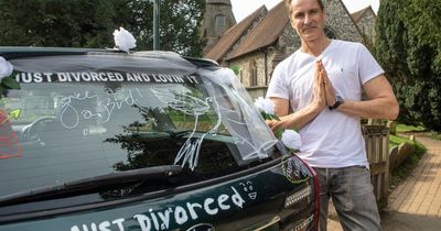 Man drives 'just divorced' car through his town to mark end of 23-year marriage