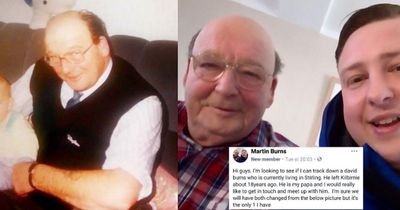 'I was over the moon': Dad reunited with long lost granddad after 18 years apart following family feud