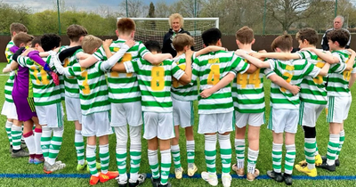 Sir Rod Stewart gives young Hoops team a tactical talk ahead of match