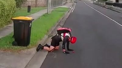 Woman arrested after Melbourne hit-and-run with cyclist captured on dashcam footage