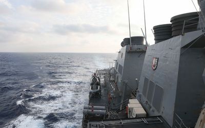 US warship sails in Taiwan Strait after China war games