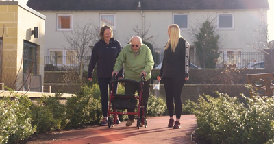 Care home staff in tears after elderly Scot learns to walk again