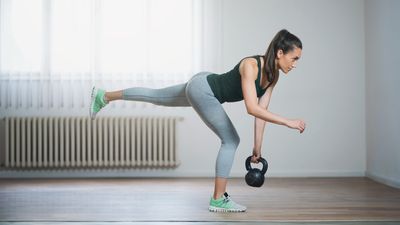 You only need one kettlebell and five moves to boost your balance and build muscle all over