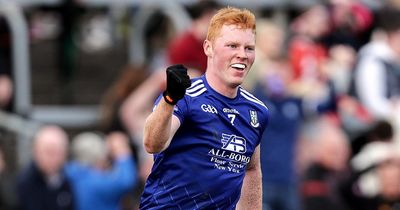 Ryan O'Toole reacts after scoring winning goal for Monaghan v Tyrone