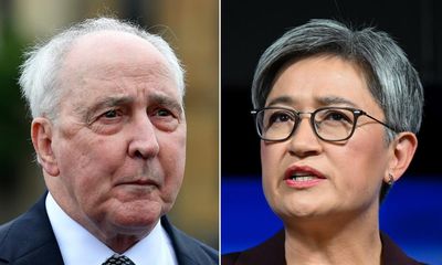 Penny Wong and Paul Keating spar as minister warns against ‘frenzied’ Taiwan war speculation