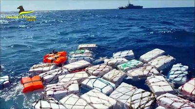 Two tonnes of cocaine found floating off Sicily