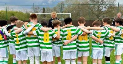 Celtic daft Rod Stewart coaches 'young Hoops side' as he swaps stage for field