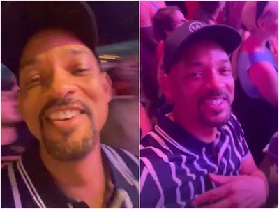 ‘Willowchella!’: Will Smith filmed dancing along to kids Willow and Jaden in Coachella crowd