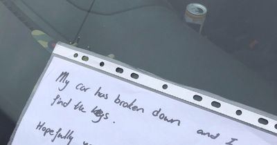 Neighbour leaves baffling note asking council to resurface road around their car