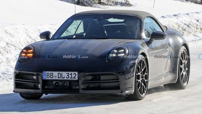Porsche 911 Convertible Facelift Spied With New Front Fascia And Lights