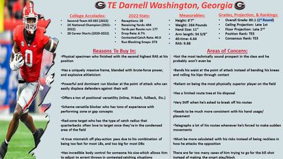 Darnell Washington scouting report ahead of 2023 NFL Draft