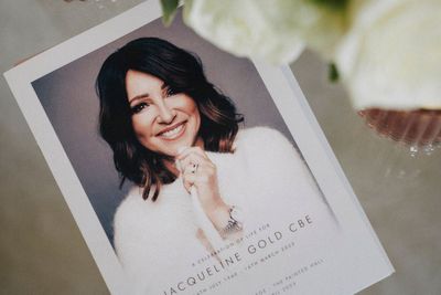 Famous faces honour Ann Summers founder Jacqueline Gold at London memorial