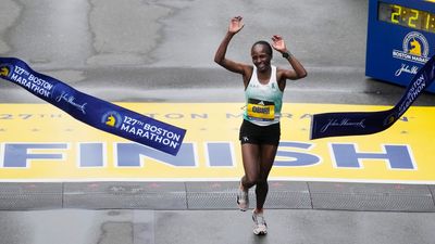 Kenya's Obiri breaks late to win women's Boston Marathon