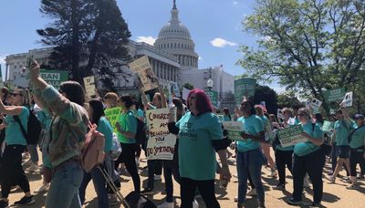 Spurred by Highland Park, other mass shootings, marchers press Congress for assault weapons ban