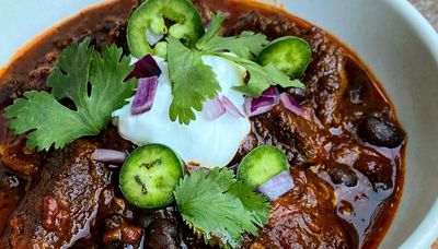 Good things, like this beef chilli, come in slow-cooked packages
