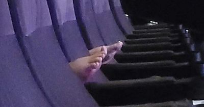 Man disgusted at 'entitled' cinema-goer who put bare feet on seat and refused to move