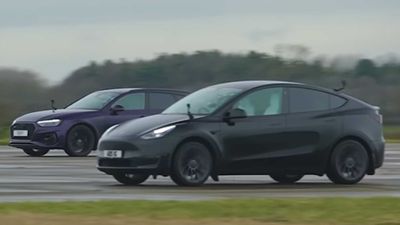 See Audi RS4 Avant Drag Race Tesla Model Y That’s Too Close To Call