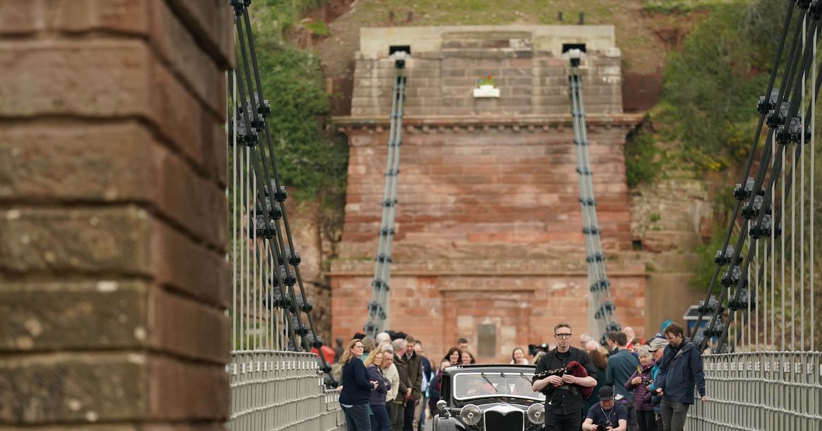 Famous Union Chain Bridge reopens after multi-million…