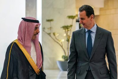 Saudi FM meets Syria's Assad on first Damascus trip since war