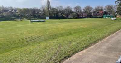 Mapperley Park cricket ground 'absolutely ruined' by human waste and tyre marks after travellers set up
