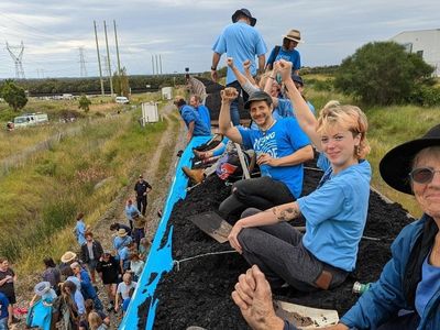 Fifty arrested in Newcastle coal train protest