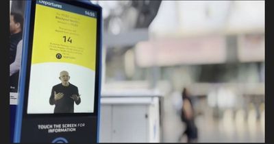 Sign language travel information screens go live for commuters at Manchester Piccadilly station