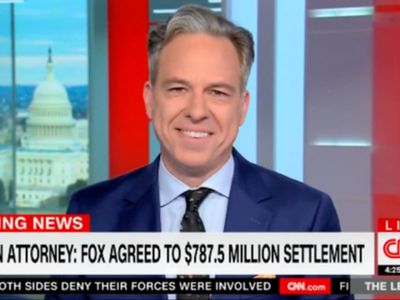 CNN’s Jake Tapper struggles to keep a straight face as he reads Fox reaction to Dominion victory