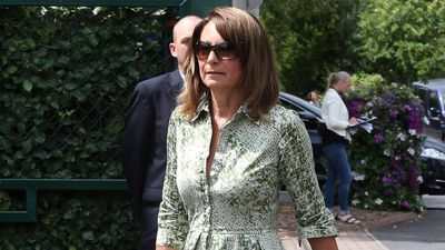 Carole Middleton's unique green snakeskin dress is giving us life