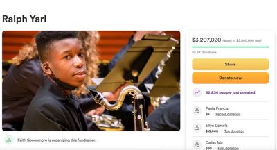 Ralph Yarl GoFundMe tops $3.2m after Black teen shot in the head by white homeowner