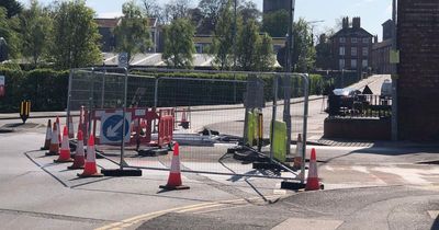 County Council update after large sinkhole closes road in Nottinghamshire town centre