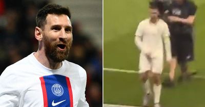 Cristiano Ronaldo grabs his GENITALS in response to Lionel Messi chants on angry night